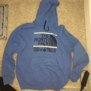 North face blue comfortable hoodie